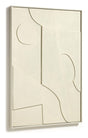 Talin Abstrakt maleri 60x90 - Beige - Unoliving.com