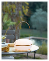 Tea Outdoor Bordlampe, Polythene/Gul metal