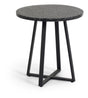 Tella Havebord Sort Terrazzo, Ø75 - Unoliving.com