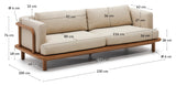 Turqueta, 3-pers. Sofa - Unoliving.com