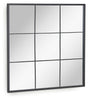 Ulrica Spejl m. sort metalramme, 80x80 - Unoliving.com