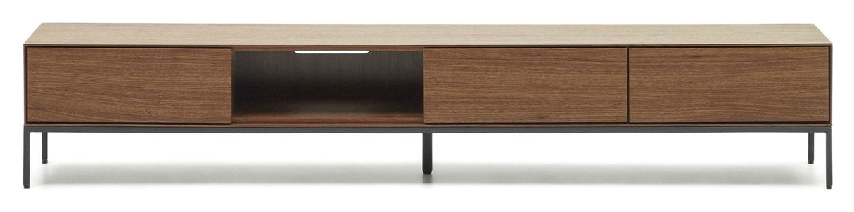 Vedrana TV-bord, Valnøddefinér, 195x35 - Unoliving.com