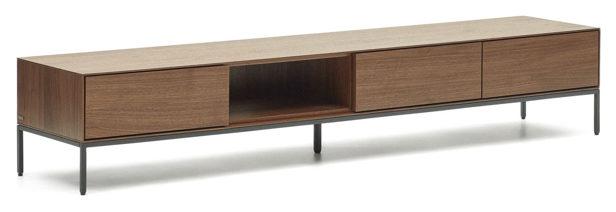 Vedrana TV-bord, Valnøddefinér, 195x35 - Unoliving.com