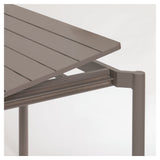 Zaltana Havebord m. udtræk, 140/200x90, Mat Brunt aluminium - Unoliving.com