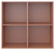 Keep Reol med 2 faste hylder. Modul 006, Terracotta - Unoliving.com