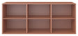 Keep Reol med 3 faste hylder. Modul 005, Terracotta - Unoliving.com