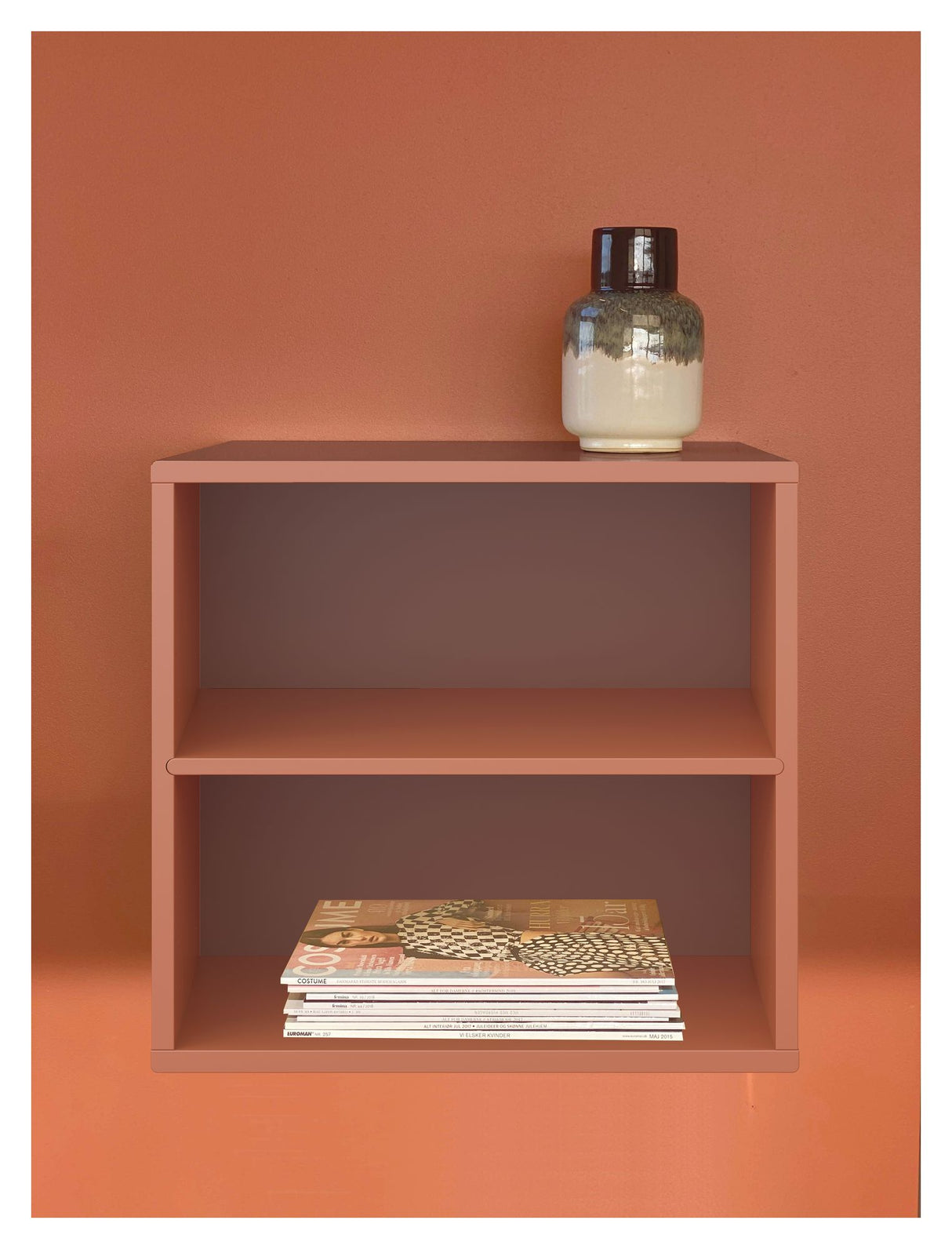 Keep Reol med fast hylde. Modul 001, Terracotta - Unoliving.com