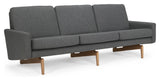 Egsmark 3-pers. Sofa, grå uld - Unoliving.com