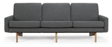 Egsmark 3-pers. Sofa, grå uld - Unoliving.com