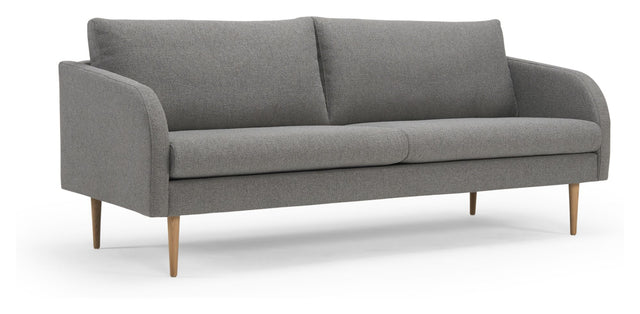 Husum 3-pers. Sofa, grå Bouclé - Unoliving.com