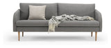 Husum 3-pers. Sofa, grå Bouclé - Unoliving.com