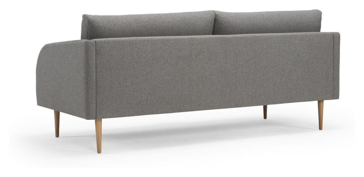 Husum 3-pers. Sofa, grå Bouclé - Unoliving.com