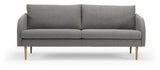 Husum 3-pers. Sofa, grå Bouclé - Unoliving.com