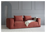 Kornum 3-pers. Sofa rust fløjl - Unoliving.com