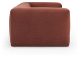 Kornum 3-pers. Sofa rust fløjl - Unoliving.com