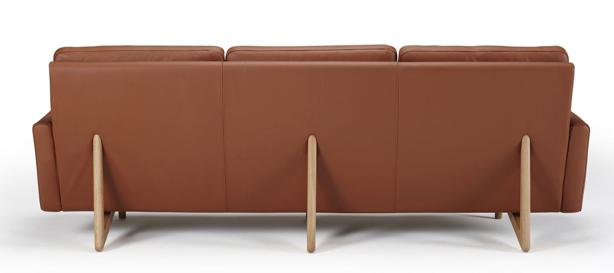 Egsmark 3-pers sofa, Cognac Læder - Unoliving.com