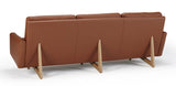 Egsmark 3-pers sofa, Cognac Læder - Unoliving.com