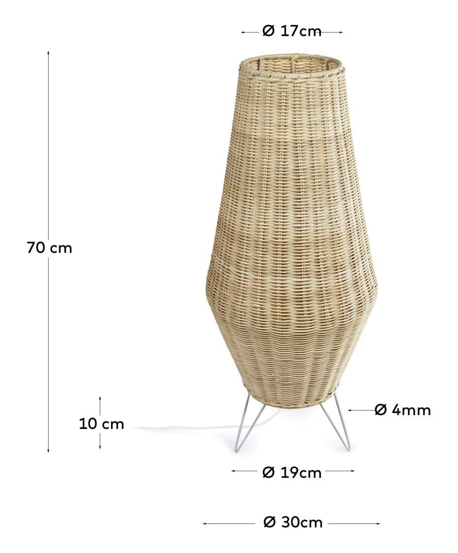 Kamaria Gulvlampe, Rattan - Unoliving.com