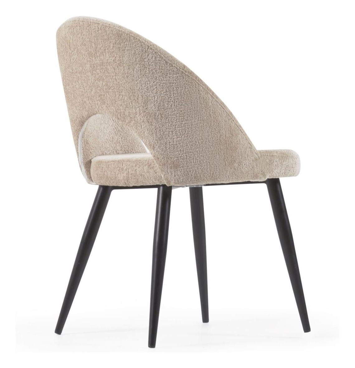 Mael Spisebordsstol, Beige chenille - Unoliving.com