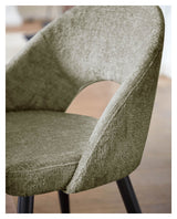 Mael Spisebordsstol, Grøn chenille - Unoliving.com