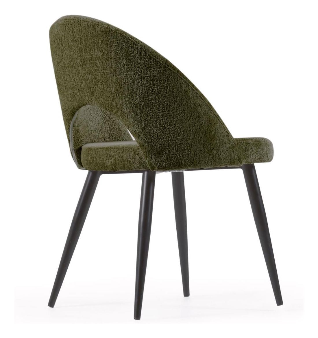 Mael Spisebordsstol, Grøn chenille - Unoliving.com