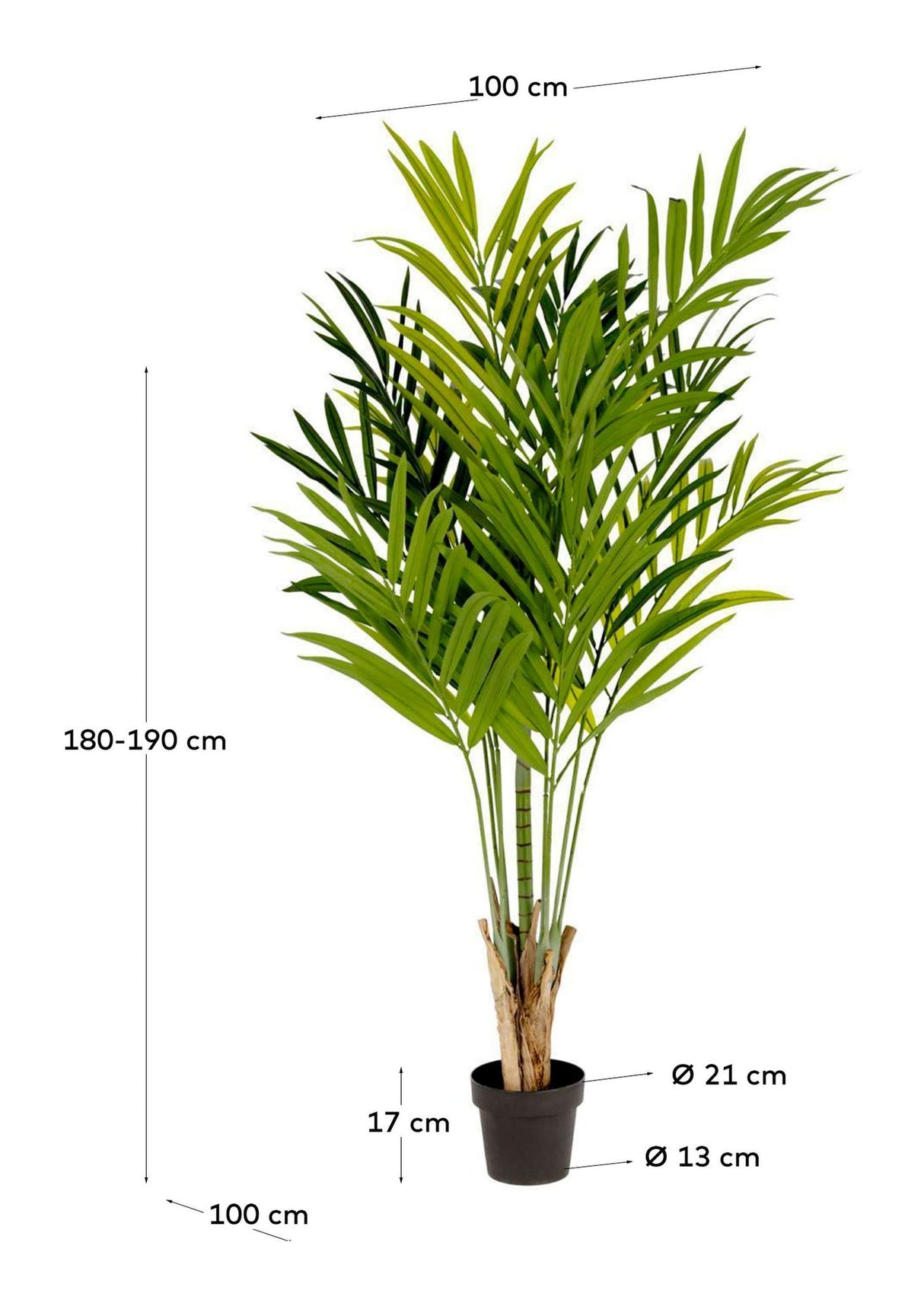 PALMERA Kunstig plante, 170 cm - Unoliving.com