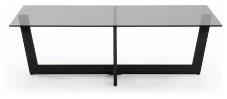 PLAM Sofabord, Hærdet glas, 120x70, Sort - Unoliving.com