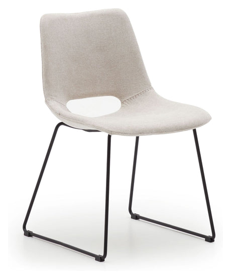 Zahara Spisebordsstol, Beige stof - Unoliving.com