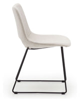 Zahara Spisebordsstol, Beige stof - Unoliving.com