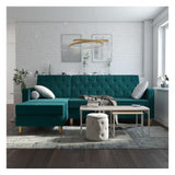 Liberty Sovesofa m. chaiselong, Grøn - Unoliving.com