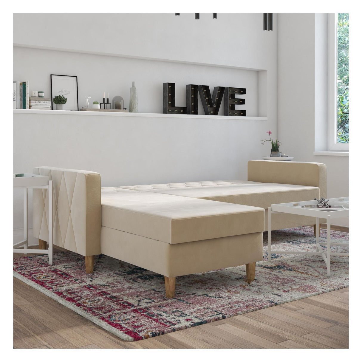 Liberty Sovesofa m. chaiselong, Ivory - Unoliving.com