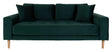 Lido 2,5-pers. Sofa, Mørkegrønt Velour - Unoliving.com