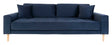 Lido 3-pers. Sofa, Mørkeblåt Velour - Unoliving.com