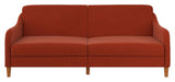 Jasper Sovesofa, brændt orange hør - Unoliving.com