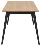 Macon spisebord 160 cm, natur/sort - Unoliving.com