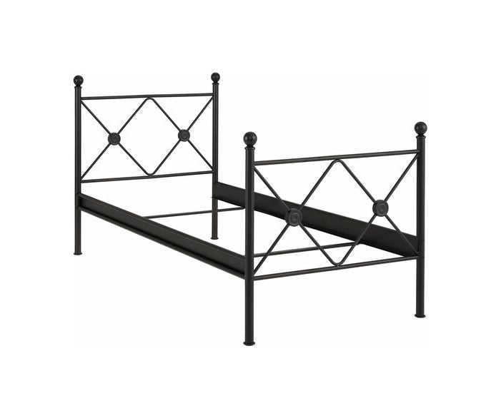 Merkur Sengeramme 200x90 cm, Sort - Unoliving.com