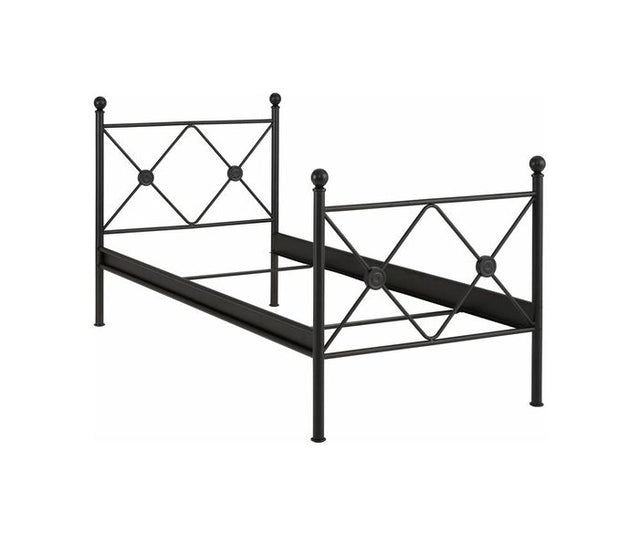 Merkur Sengeramme 200x90 cm, Sort - Unoliving.com