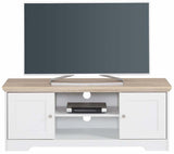 Nancy TV-bord Hvid Ege-look, 45x120 - Unoliving.com