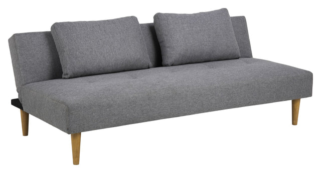 Lucca Sovesofa m. 2 puder, Lysegrå stof - Unoliving.com