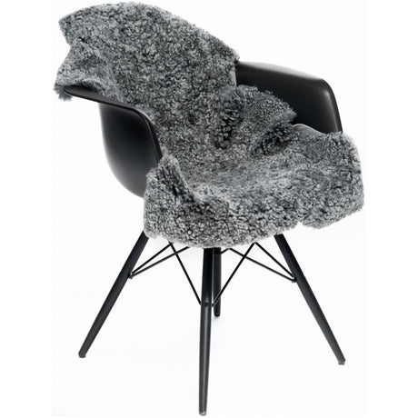 Premium kort krøllet Lammeskind fra NZ 90 - Light Grey snowtop - Unoliving.com