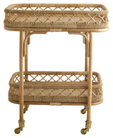 Nordal LIRI Rullebord, Rattan - Unoliving.com