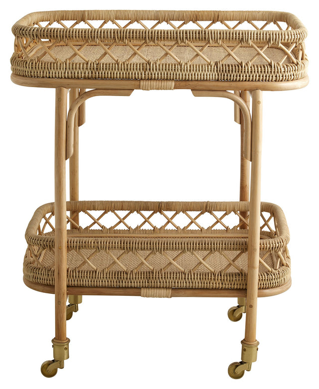 Nordal LIRI Rullebord, Rattan - Unoliving.com