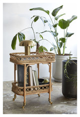 Nordal LIRI Rullebord, Rattan - Unoliving.com