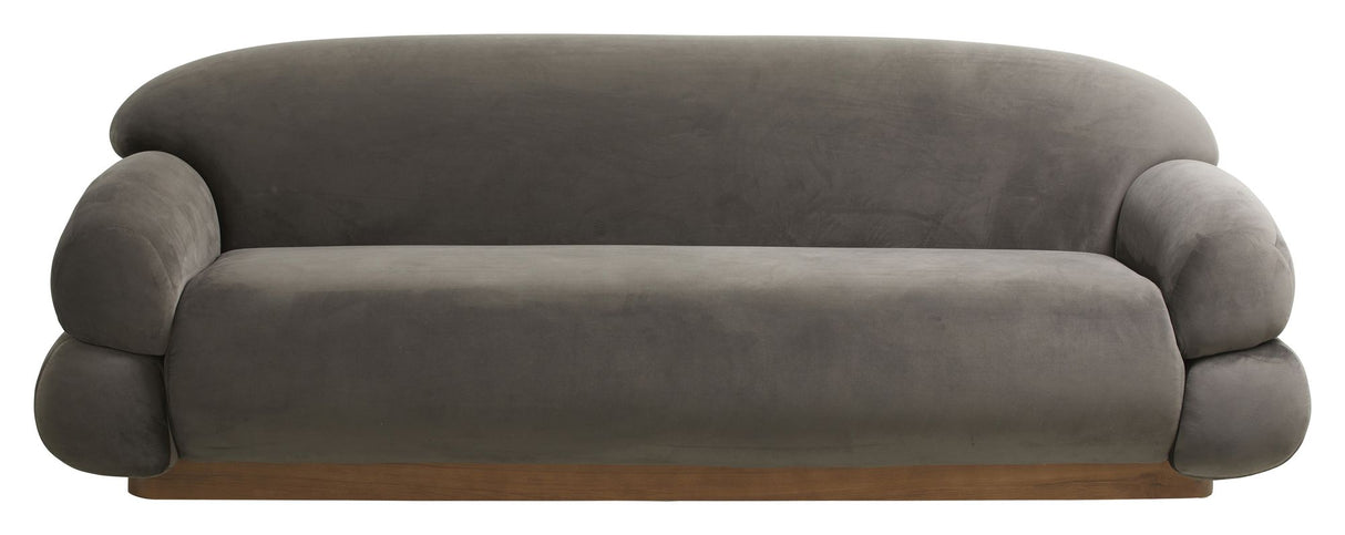 Nordal SOF 2-pers. Sofa - Varm Grå Velour - Unoliving.com