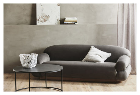 Nordal SOF 2-pers. Sofa - Varm Grå Velour - Unoliving.com