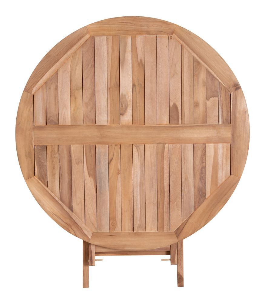 Oviedo Havebord i teak Ø100 - Unoliving.com