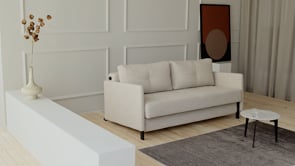 Cubed 140 Sovesofa m. armlæn, Blida/Sand Grey