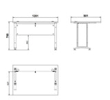 Prima Skrivebord - Hvid 120cm - Unoliving.com