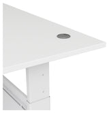 Prima Skrivebord m. bue, Hvid/hvid, 180cm - Unoliving.com