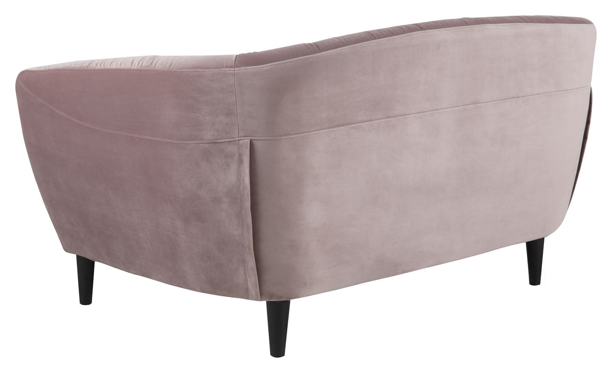 Ria 2-pers. Sofa, Dusty rose velour